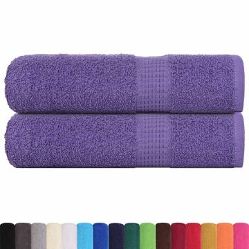Asciugamani FROGN 2 pz Viola 50x100 cm 360 g/m²