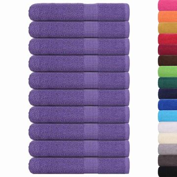 Asciugamani FROGN 10 pz Viola 100x200 cm 360 g/m²