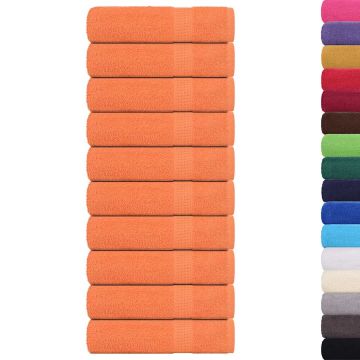 Asciugamani FROGN 10 pz Arancione 50x100 cm 360 g/m²