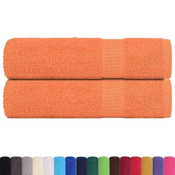 Asciugamani da bagno FROGN 2 pz Arancione 100x150 cm 360 g/m²