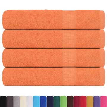Asciugamani per sauna FROGN 4 pezzi Arancione 80x200 cm 360 g/m²
