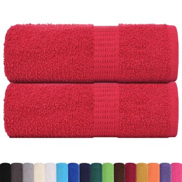Asciugamani FROGN 2 pz Rosso 30x30 cm 360 g/m²