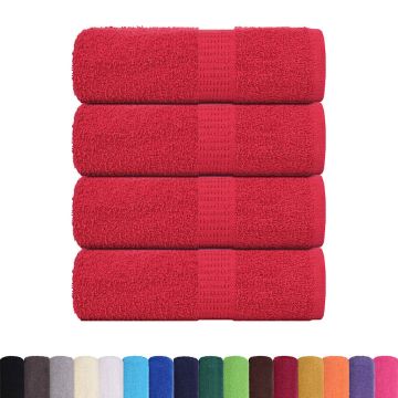 Asciugamani FROGN 4 pz Rosso 30x30 cm 360 g/m²