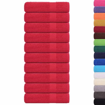 Asciugamani FROGN 10 pz Rosso 50x100 cm 360 g/m²