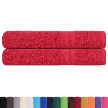 Asciugamani FROGN 2 pz Rosso 100x200 cm 360 g/m²