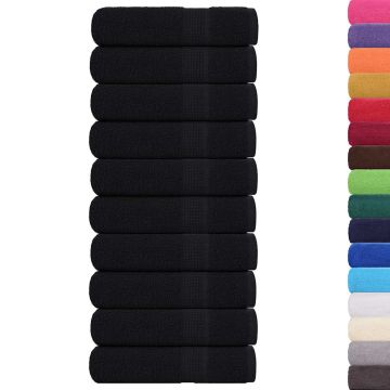 Asciugamani da doccia FROGN 10 pz Nero 70x140 cm 360 g/m²