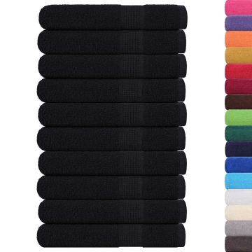 Asciugamani per sauna FROGN 10 pezzi Nero 80x200 cm 360 g/m²