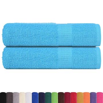 Asciugamani FROGN 2 pz Turchese 50x100 cm 360 g/m²