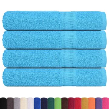 Asciugamani FROGN 4 pz Turchese 100x200 cm 360 g/m²