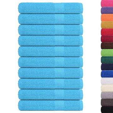 Asciugamani FROGN 10 pz Turchese 100x200 cm 360 g/m²