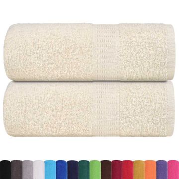 Asciugamani FROGN 2 pz Crema 30x30 cm 360 g/m²