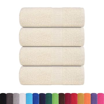 Asciugamani per ospiti FROGN 4 pz Crema 30x50 cm 360 g/m²