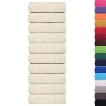 Asciugamani per ospiti FROGN 10 pz Crema 30x50 cm 360 g/m²