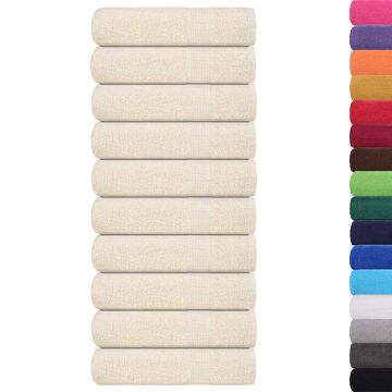 Asciugamani FROGN 10 pz Crema 50x100 cm 360 g/m²