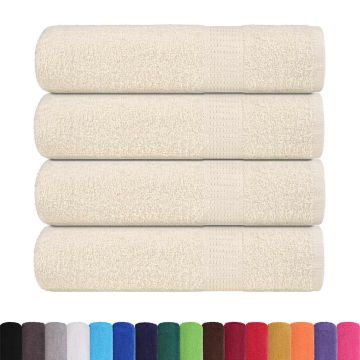 Asciugamani da bagno FROGN 4 pz Crema 100x150 cm 360 g/m²