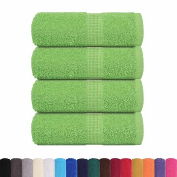 Asciugamani FROGN 4 pz Verde Mela 30x30 cm 360 g/m²