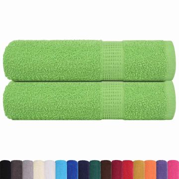 Asciugamani FROGN 2 pz Verde Mela 50x100 cm 360 g/m²