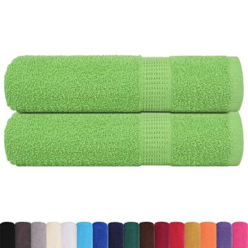 Asciugamani da bagno FROGN 2 pz Verde mela 100x150 cm 360 g/m²