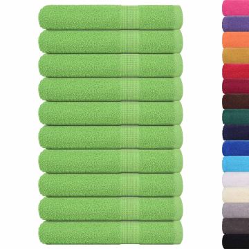 Asciugamani FROGN 10 pz Verde Mela 100x200 cm 360 g/m²