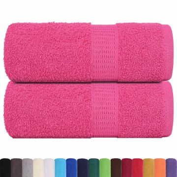 Asciugamani per ospiti FROGN 2 pz Rosa 30x50 cm 360 g/m²