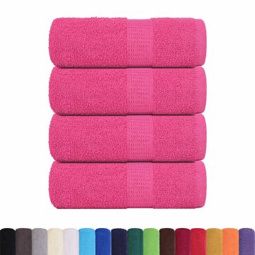Asciugamani per ospiti FROGN 4 pz Rosa 30x50 cm 360 g/m²