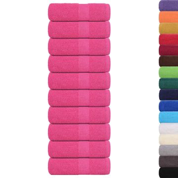 Asciugamani per ospiti FROGN 10 pz Rosa 30x50 cm 360 g/m²