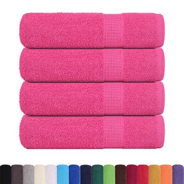 Asciugamani FROGN 4 pz Rosa 50x100 cm 360 g/m²