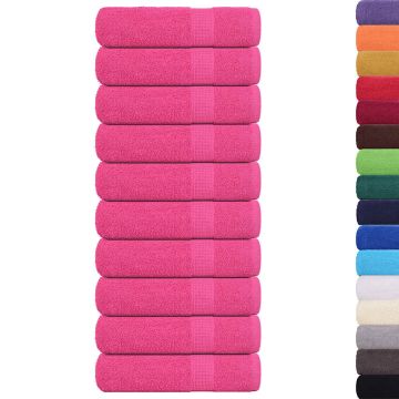 Asciugamani da bagno FROGN 10 pz Rosa 100x150 cm 360 g/m²