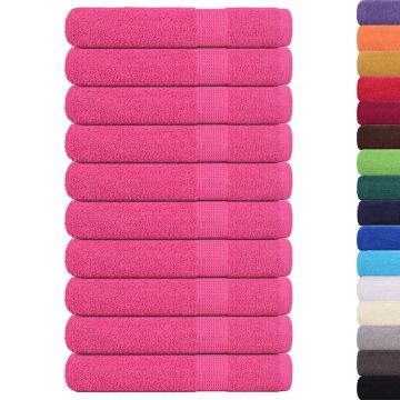 Asciugamani per sauna FROGN 10 pezzi Rosa 80x200 cm 360 g/m²