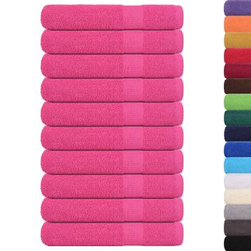 Asciugamani FROGN 10 pz Rosa 100x200 cm 360 g/m²