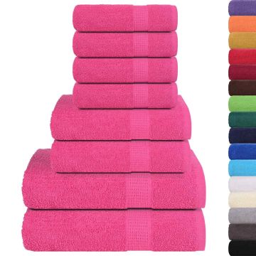 Set di asciugamani 8 pezzi FROGN Rosa 360 g/m²