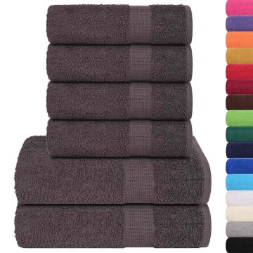Set di asciugamani 6 pezzi FROGN Antracite 360 g/m²
