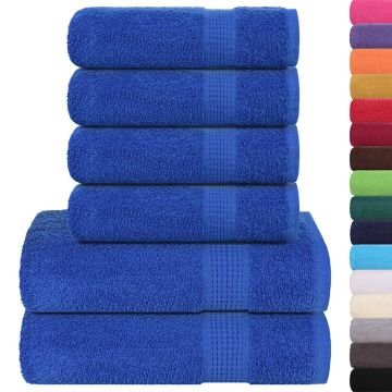 Set di asciugamani 6 pezzi FROGN Blu 360 g/m²