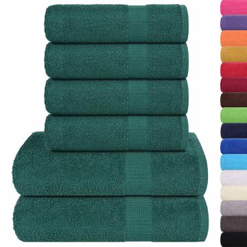 Set di asciugamani 6 pezzi FROGN Verde 360 g/m²