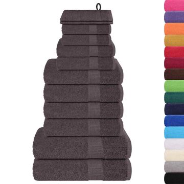 Set di asciugamani 12 pezzi FROGN Antracite 360 g/m²