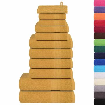 Set di asciugamani 12 pezzi FROGN Oro 360 g/m²