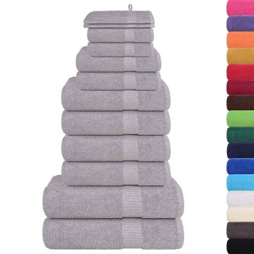 Set di asciugamani 12 pezzi FROGN Grigio 360 g/m²