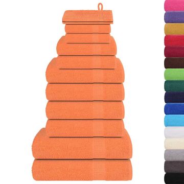 Set Asciugamani 12 Pezzi FROGN Arancione 360 g/m²