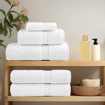 Asciugamano per Ospiti SOLUND 2 pz Bianco 15 x 21 cm 550 gsm