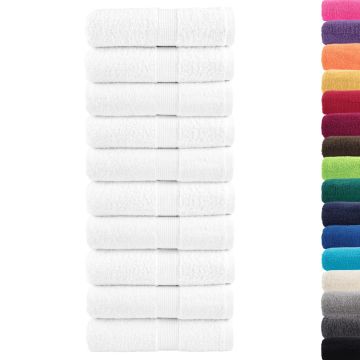 Asciugamani Premium SOLUND 50 pz Bianco 30x30 cm 600 g/m²