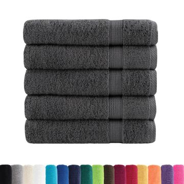 Asciugamani da doccia premium SOLUND 25 pz Antracite 70x140 cm 600 g/m²