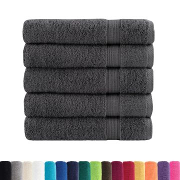 Asciugamani da bagno Premium SOLUND 50 pz Antracite 100x150 cm 600 g/m²