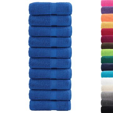 Asciugamani per ospiti Premium SOLUND 10 pz Blu 30x50 cm 600 g/m²