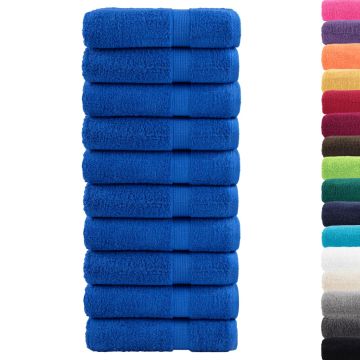 Asciugamani da doccia premium SOLUND 10 pezzi blu 70x140 cm 600 g/m²