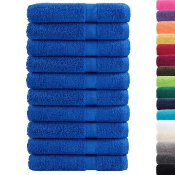 Asciugamani per sauna Premium SOLUND 10 pezzi Blu 80x200 cm 600 g/m²