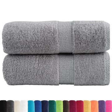 Asciugamani Premium SOLUND 2 pz Grigio 30x30 cm 600 g/m²