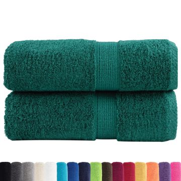 Asciugamani Premium SOLUND 2 pz Verdi 30x30 cm 600 g/m²