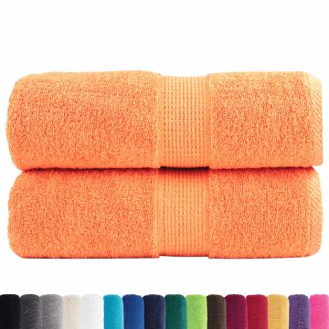 Asciugamani Ospiti SOLUND 2 pz Arancioni 30x50 cm 600 g/m²
