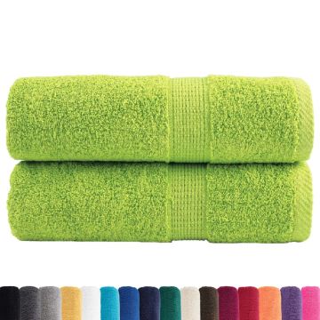 Asciugamani Premium SOLUND 2 pz Verde Mela 30x30 cm 600 g/m²