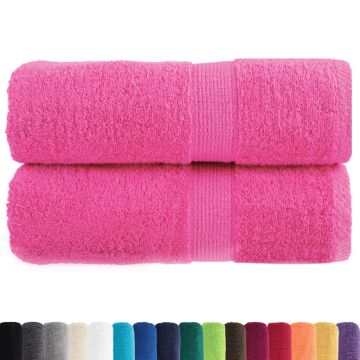 Asciugamani Premium SOLUND 2 pz Rosa 30x30 cm 600 g/m²